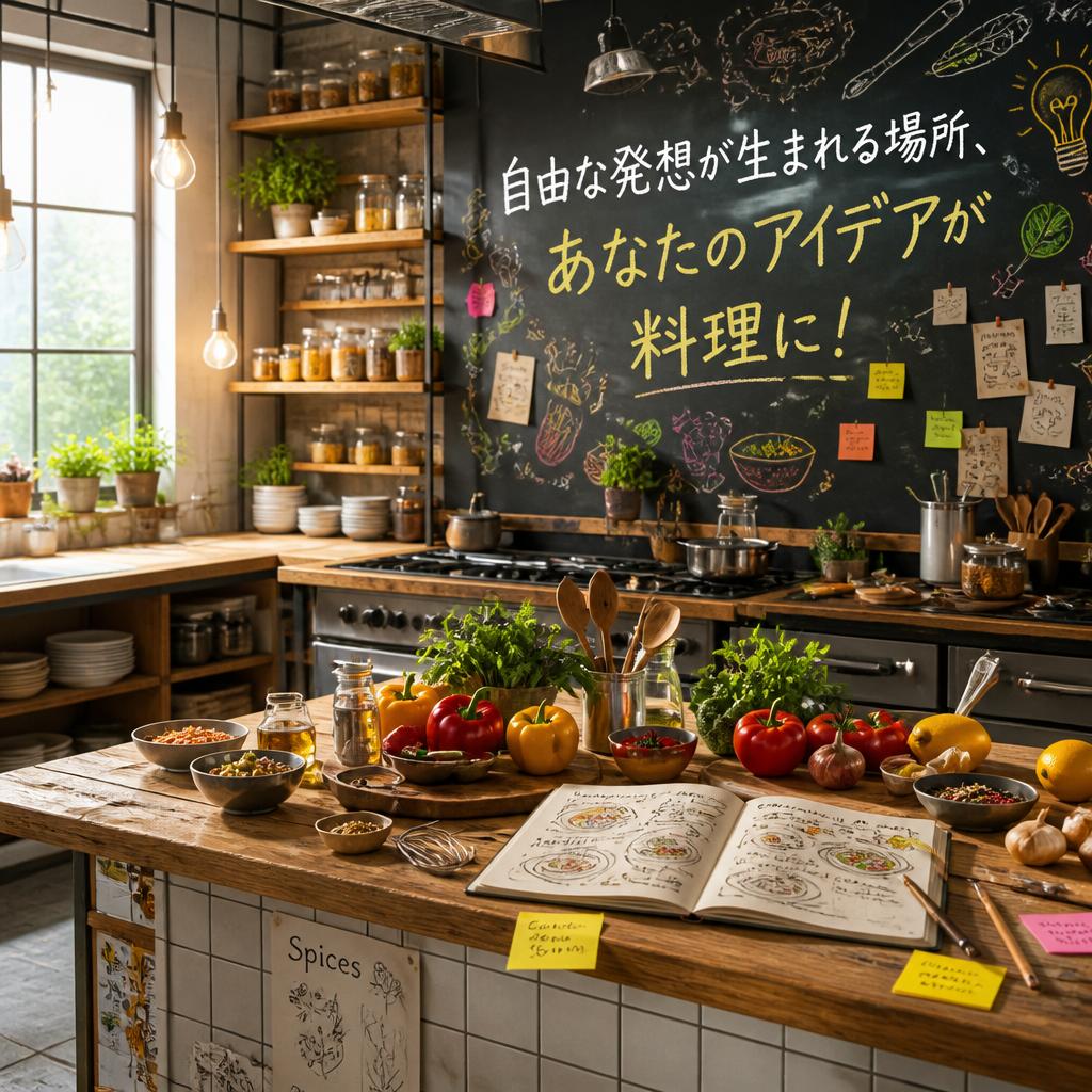 自由な発想が生まれる場所、あなたのアイデアが料理に！